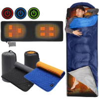 Winter Heating Mat USB Heating Sleeping Mat Camping Warming Mattress Temperature Warm Tent Sleeping Mat Foldable Sleeping Pad