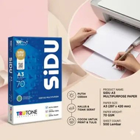KERTAS HVS SIDU 70GSM A3 / KERTAS HVS SIDU / KERTAS HVS 70GSM (RIM)