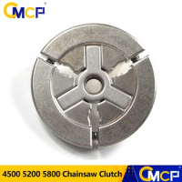 CMCP Chainsaw Clutch Drum Kit For 4500 5200 5800 Chainsaw Clutch 66x10mm Chainsaw Parts