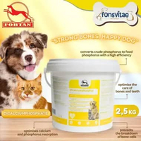 Fortan Dicalciumphosphat Makanan Hewan [2500 g]