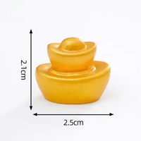 Cake Topper Imlek Hiasan Kue Cake CNY Miniatur Mainan Duit Emas Cake Koin Hiasan Gold Pajangan Resin