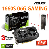 NVIDIA 1660s Video Card ASUS TUF GTX1660 Super O6G GAMING Graphics cards for GAMING192bit 8pin GDDR6