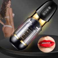 Masturbators For Man Automatic Sucking Real Vagina Vibrators Male Masturbation Cup Sexy Toys For Men Pussy Pocket Sex Machine