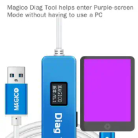 Magico Diag Tool Cable Without PC You iphone/iPad will enter"Purple screec" mode automatically