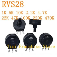 RVS28P-B102 2W 1K 5K 10K 2.2K 22K 4.7K 47K 100K 220K 470K RVS28 B104 3PIN Original new Electric welding machine potentiometer