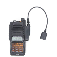 Adapter Cable For Baofeng UV-9R Plus UV-XR Waterproof To 2 Pin UV-82 UV-S9 Walkie Talkie Headset Mic