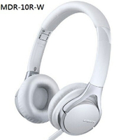 白色展示機出清! SONY MDR-10R 重低音耳罩式耳機 上網註冊即享12個月延長保固