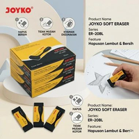 PENGHAPUS JOYKO 526-B20 / ERASER JOYKO 526 B20 Black & White / PENGHAPUS PUTIH / PENGHAPUS HITAM (PA