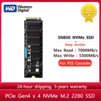 Western Digital WD_BLACK SN850 NVMe SSD for PS5 Consoles PCIe Gen4 Game Drive Sony version 1TB 2T solid state drive 7000MB/s NEW