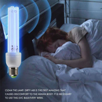 E27 Ultraviolet UV Light Tube Bulb Disinfection Lamp Germicidal Lamp Bulb 15W Ozone UV Lamp 220V