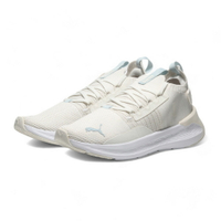 【滿千折百】PUMA 慢跑鞋 SOFTRIDE SYMMETRY FUZION 米白藍 襪套 訓練鞋 女 31046003