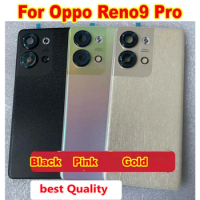 Best Battery Back Cover For Oppo Reno9 Pro PGX110 Housing Case Rear Door Phone Lid Replacement with Camera Frame Adhensive