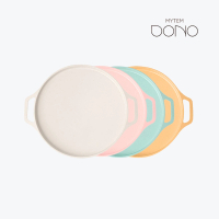 【Dr.Hows】MYTEM DONO馬卡龍色圓形煎烤盤30cm(嫩粉色/奶油白/薄荷綠/橙黃色)