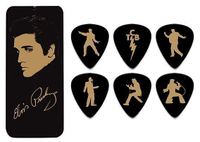 Dunlop 貓王 Elvis Presley 簽名限量款吉他 Pick 彈片(6片典藏盒裝)【唐尼樂器】