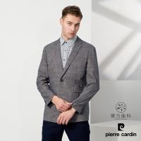 Pierre Cardin皮爾卡登 男款 格紋休閒西裝外套-灰色 (5237572-96)