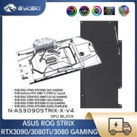 Bykski GPU Block For ASUS ROG STRIX RTX3090 3080 , Video Card Water Cooling / Full Cover Radiator , N-AS3090STRIX-X-V4