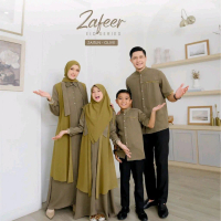 KHAIF/AKIFA Sarimbit Zafeer ( Zaitun ) Koko dad, Koko kids, dress mom