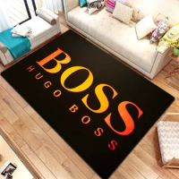 H-Hugo Boss Logo Print Carpet,For Decoration Living Room Bedroom Sofa Corridor Anti slip Carpet Birthday Gift