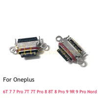 2PCS For Oneplus 6T 7 7 Pro 7T 7T Pro 8 8T 8 Pro 9 9R 9 Pro Nord USB Connector Jack Socket Charging Port Dock