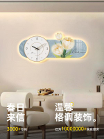 樂享居家生活-掛鐘客廳2024新款餐廳裝飾畫創意鐘表掛墻時鐘沙發背景墻掛畫壁畫掛鐘 時鐘 電子鐘 居家裝飾