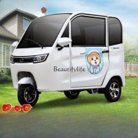 Electric Tricycle Fully Enclosed Household Adult Battery Car with Shed for the Elderly