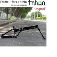 FNHON bicycle frame blast black gold limited bicycle aluminum alloy 20-inch frame compatible with 406/451 bicycle