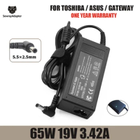 19V 3.42A 65W 5.5x2.5mm Laptop AC Adapter Charger for Asus ACER Toshiba LITEON delta gateway Fujitsu IBM notebook power supply