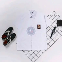 Baju kameja SMA lengan pendek Seragam sekolah SMA Am marliana seragam sekolah No. XXXL putih
