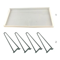 Silicone Mold for Epoxy Resin Table Making Resin Casting with Fixing Frame and Table Legs for Furniture Decor