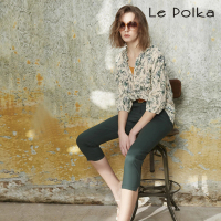 【Le Polka】田園葉綠八分長褲-女