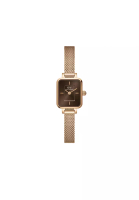 Daniel Wellington Quadro Mini Melrose 玫瑰金 琥珀色 15.4x18.2mm -女性手錶 - 不銹鋼手錶 - DW -女子手錶 - 女錶