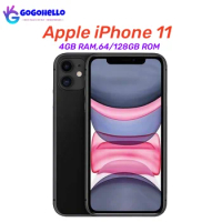 Unlocked Apple iPhone 11 6.1" Liquid Retina IPS LCD FACE ID A13 Genuine iPhone Original iOS Cell Phone