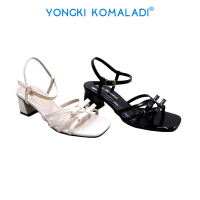 [ ORIGINAL ] YONGKI KOMALADI HEELS OL-KNN7153-24 LADIES Merah Hitam Sandal Wanita Flat