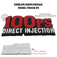 ￼Emblem 100PS Merah Mobil Truck PS HARGA TERMURAH