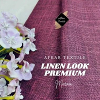 [0,5METER] Kain Katun Linen Italian Luciana [Linen Rami] Original Import Kualitas Linen Terbaik Grad