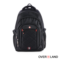 OverLand 美式十字軍 - 極致美型設計交叉菱格紋後背包(3071)