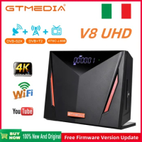 GTMEDIA V8 UHD DVB-S/S2/S2X+T/T2/+Cable Decoder 4K UHD Smart TV Box,MARS/ECAM/CCAM/M3U With Smart Card Reader Satellite Receiver