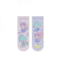 小禮堂 Sanrio 三麗鷗 雙子星 磁鐵書籤2入組 (粉紫水手服)