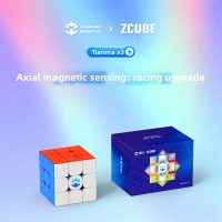Moretry Tianma X3 3x3 Core Magnetic Cube Profesional 3x3x3 Mainan Teka-teki Rubik Cepat
