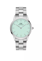 Daniel Wellington Iconic Link Mint 36mm Watch Pastel Green dial Link strap Sliver 中性手錶 Unisex watch Watch for women and men 女錶男錶 DW 丹尼爾惠靈頓