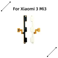New Power on/off &amp; volume up/down buttons flex cable Replacement for Xiaomi 3 Mi3 phone