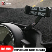 Car Fold Clip Steering Wheel Mobile Phone Holder Air Outlet ABS Mobile Stand Mount For Mini Cooper R55 R56 R60 F54 F55 F56 F60