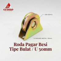 Roda Pagar Besi Roda Sliding Gate Gerbang Dorong Pintu Geser Siku V80mm