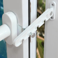 SEWS-2022 New Window Limiter Latch Position Stopper Casement Wind Brace Home Security Door Windows Sash Lock Child Safety