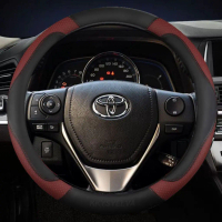 Toyota Camry Jazz Vios Hilux Wish Innova หุ้มพวงมาลัยรถยนต์ หนัง PU
