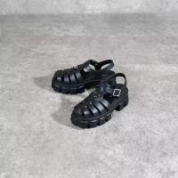 Prada Sepatu PRADA FOAM RUBBER BLACK SNEAKER 100% ORIGINAL