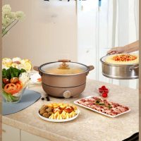 Electric Hot Pot Household Split Multi-Functional Dormitory Electric Caldron Electric Frying Pan Hot Pot Integrated Hot Pot