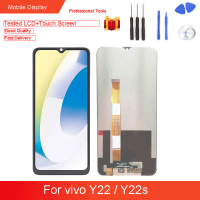 จอ LCD, ชุดหมายเลข, หน้าจอสัมผัส, อะไหล่สำหรับ Vivo Y22 / Y22s, ใหม่, 6.55 นิ้ว, การเปลี่ยนชิ้นส่วนซ