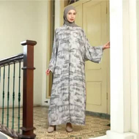 Lozy Hijab - Yura Dress Outer (Long Outer Wanita Bahan Premium) Storm Grey
