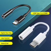 USB C to 3.5mm Jack Adapter Type C 3 5 AUX Audio Cable for Samsung Galaxy S23 M53 M54 S9 Ultra One Plus 12 11 Iphone15 Pro Max